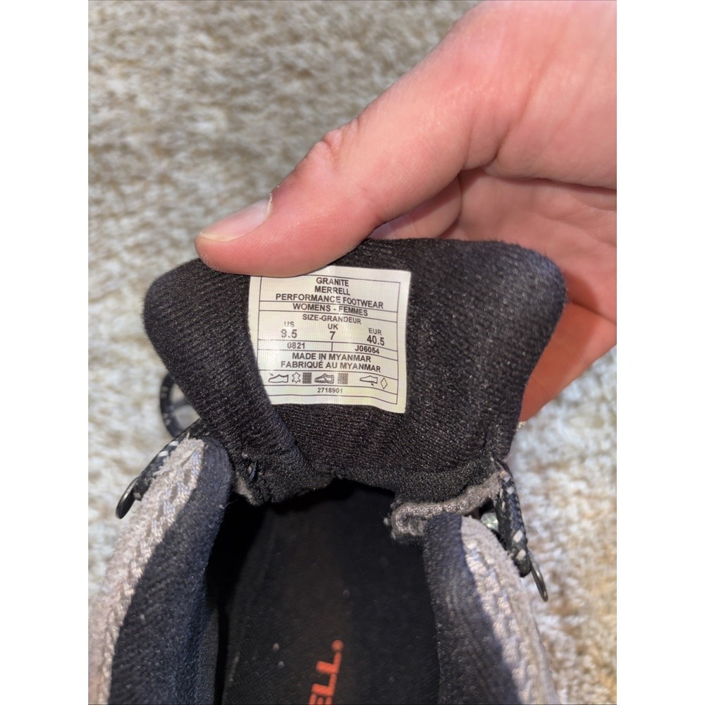 Merrell Women Moab 2 Mid Waterproof Hiking Trail Boots Granite Size 9.5 W J06054 - Picture 5 of 7